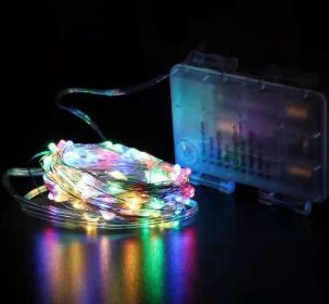 Three A Battery Box Type Copper Wire String Light (Option: Fourcolor light-USB)