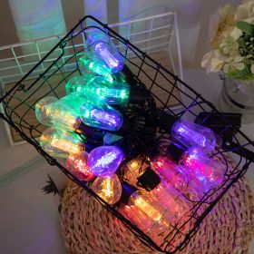 Solar Water Drop Bulb Lantern Outdoor Garden  Wedding Decoration Lights (Option: Color-Solar energy-20PCS)