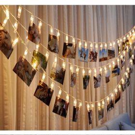 LED Photo Holder String Lights (Option: Warm white-160cm)