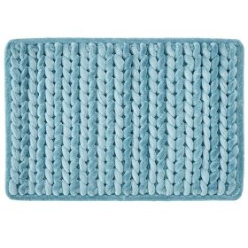 Christa Collection (Color: Aqua, size: 17" x 24" Rectangle)