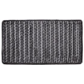 Christa Collection (Color: Charcoal, size: 20" x 32" Rectangle)