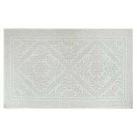 Provence Collection (Color: White, size: 21" x 34" Rectangle)