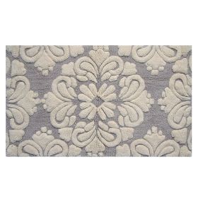 Medallion Collection (Color: Gray/Natural, size: 24" x 40" Rectangle)