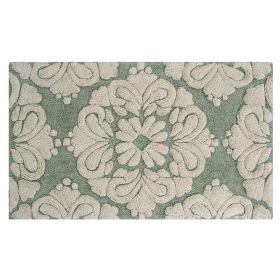 Medallion Collection (Color: Sage/Natural, size: 24" x 40" Rectangle)