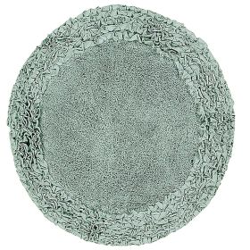 Shaggy Border Collection (Color: Sage, size: 30" Round)