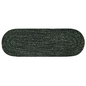 Chenille Tweed Collection (Color: Diluth/Emerald, size: 24" x 72" Runner)