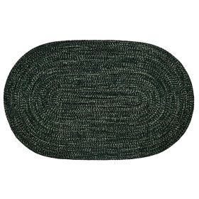 Chenille Tweed Collection (Color: Diluth/Emerald, size: 30" x 50" Oval)