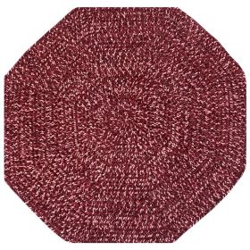 Chenille Tweed Collection (Color: Burgundy/Mauve, size: 48" Octagonal)