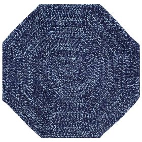 Chenille Tweed Collection (Color: Navy/Smoke Blue, size: 48" Octagonal)