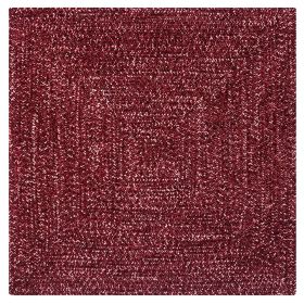 Chenille Tweed Collection (Color: Burgundy/Mauve, size: 60" Square)