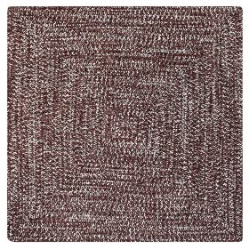 Chenille Tweed Collection (Color: Dove/Chestnut, size: 60" Square)