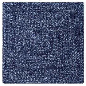 Chenille Tweed Collection (Color: Navy/Smoke Blue, size: 60" Square)