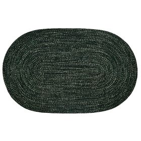 Chenille Tweed Collection (Color: Diluth/Emerald, size: 60" x 96" Oval)