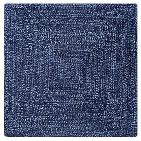 Chenille Tweed Collection (Color: Navy/Smoke Blue, size: 72" Square)