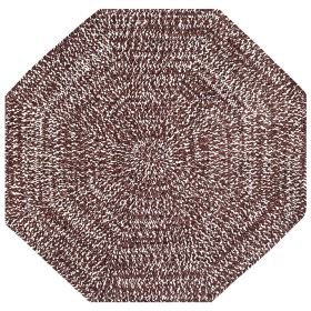 Chenille Tweed Collection (Color: Dove/Chestnut, size: 72" Octagonal)