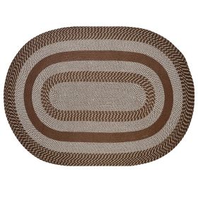 Newport Collection (Color: Brown, size: 22" x 40" Oval)