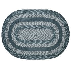 Newport Collection (Color: Slate Blue, size: 30" x 50" Oval)