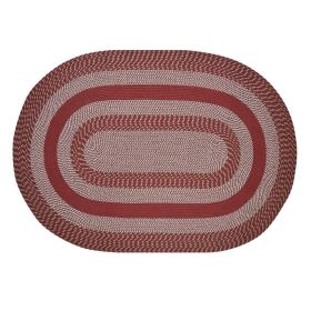 Newport Collection (Color: Barn Red, size: 42" x 66" Oval)