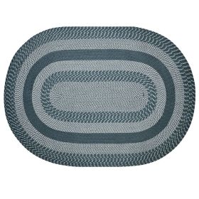 Newport Collection (Color: Slate Blue, size: 60" x 96" Oval)