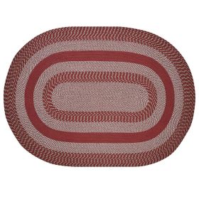 Newport Collection (Color: Barn Red, size: 96" x 120" Oval)