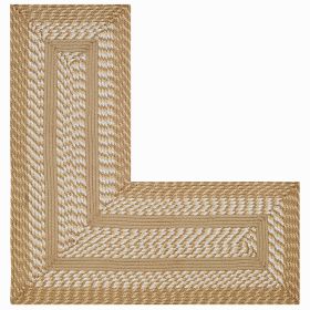 Newport Collection (Color: Tan, size: 20" x 48" x 48" L-Shape)