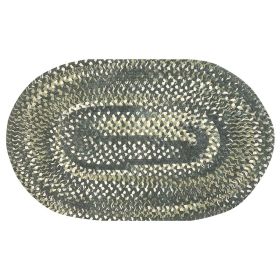 Ombre Chenille Collection (Color: Olive, size: 20" x 30" Oval)