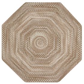 Ombre Chenille Collection (Color: Beige, size: 72" Octagonal)