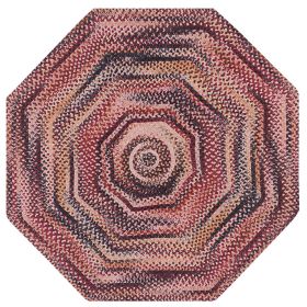 Ombre Chenille Collection (Color: Burgundy, size: 72" Octagonal)