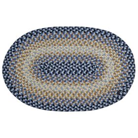 Woodbridge Oval Collection (Color: Blue, size: 20" x 30" Oval)