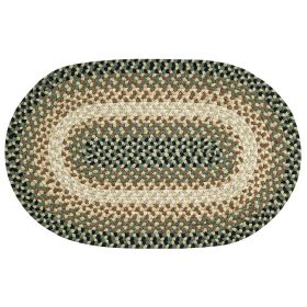 Woodbridge Oval Collection (Color: Green, size: 20" x 30" Oval)