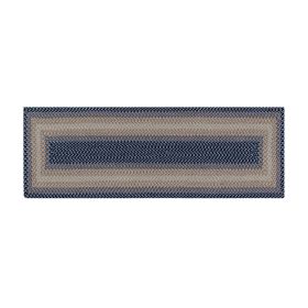 Woodbridge Rectangular Collection (Color: Blue, size: 24" x 96" Runner)