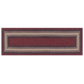 Woodbridge Rectangular Collection (Color: Cranberry, size: 24" x 96" Runner)