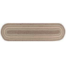 Woodbridge Oval Collection (Color: Ivory, size: 24" x 108" Runner)